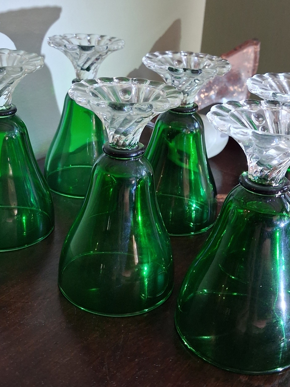 Berwick, Boopie, Bubble Foot Anchor Hocking Wine/Juice Glasses Set Of 6